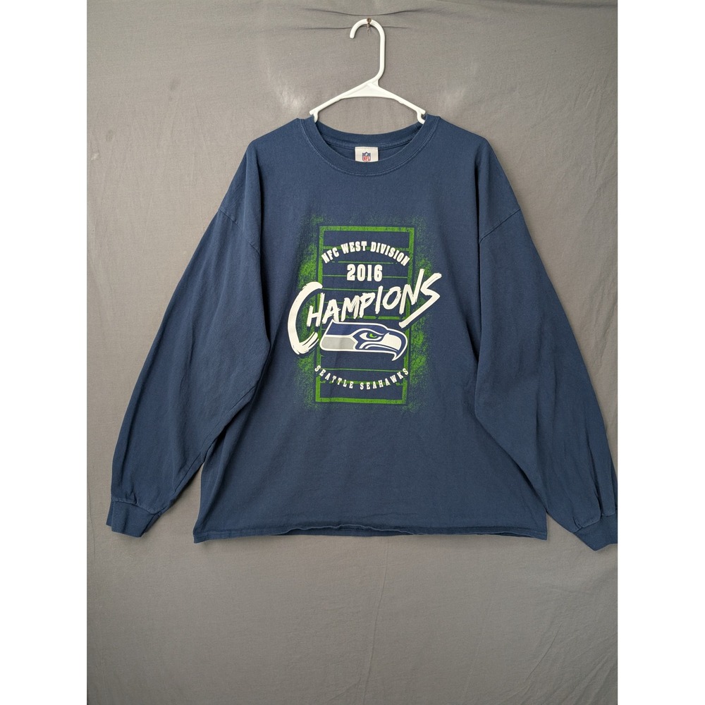 NFL Team Apparel Seattle Seahawks 2016 NFC West Division Champions‎ Shirt 2XL